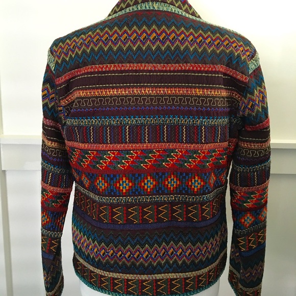 Chico's "Design" Embroidered Southwestern Blazer. - Picture 2 of 5